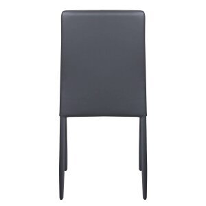 Sedia da Pranzo Moderna in Ecopelle,Acciaio cm 41x43x90 – RACHEL