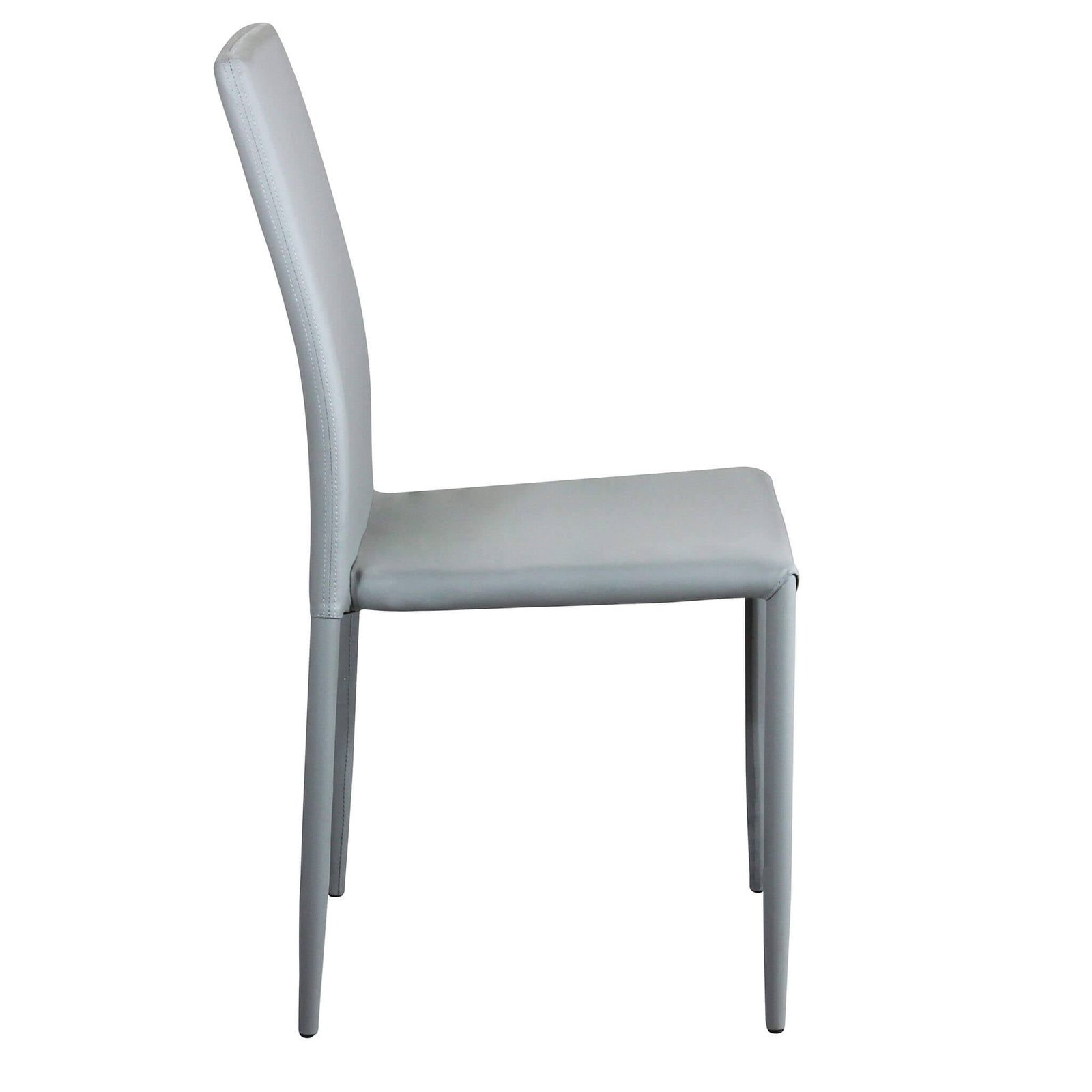 Sedia da Pranzo Moderna in Ecopelle,Acciaio cm 41x43x90 – RACHEL