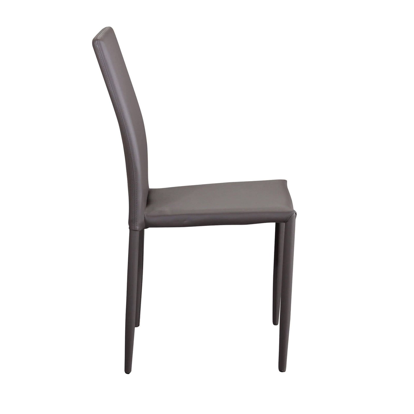 Sedia da Pranzo Moderna in Ecopelle,Acciaio cm 41x43x90 – RACHEL