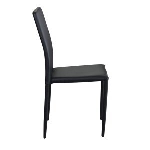 Sedia da Pranzo Moderna in Ecopelle,Acciaio cm 41x43x90 – RACHEL