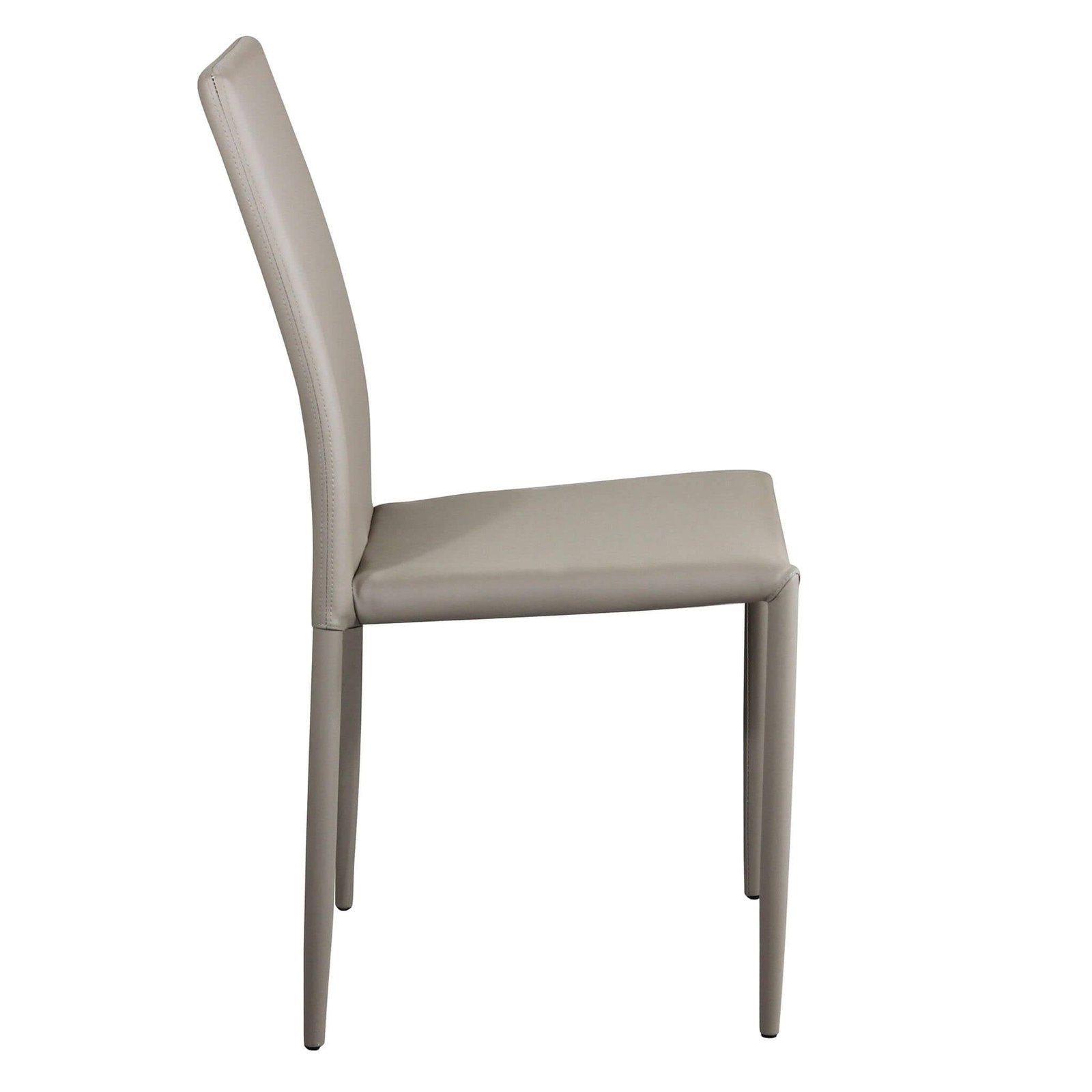 Sedia da Pranzo Moderna in Ecopelle,Acciaio cm 41x43x90 – RACHEL