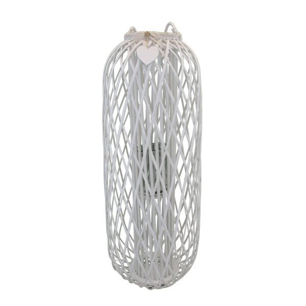 Lanterna in Vimini Rotonda in Vimini,Vetro cm 44x44x115 – BRAD