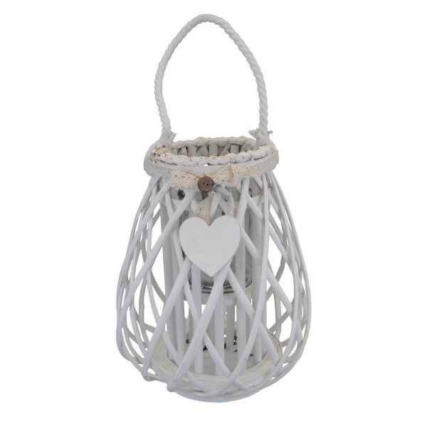 Lanterna in Vimini in Vimini,Vetro cm 14x14x31 – TREV