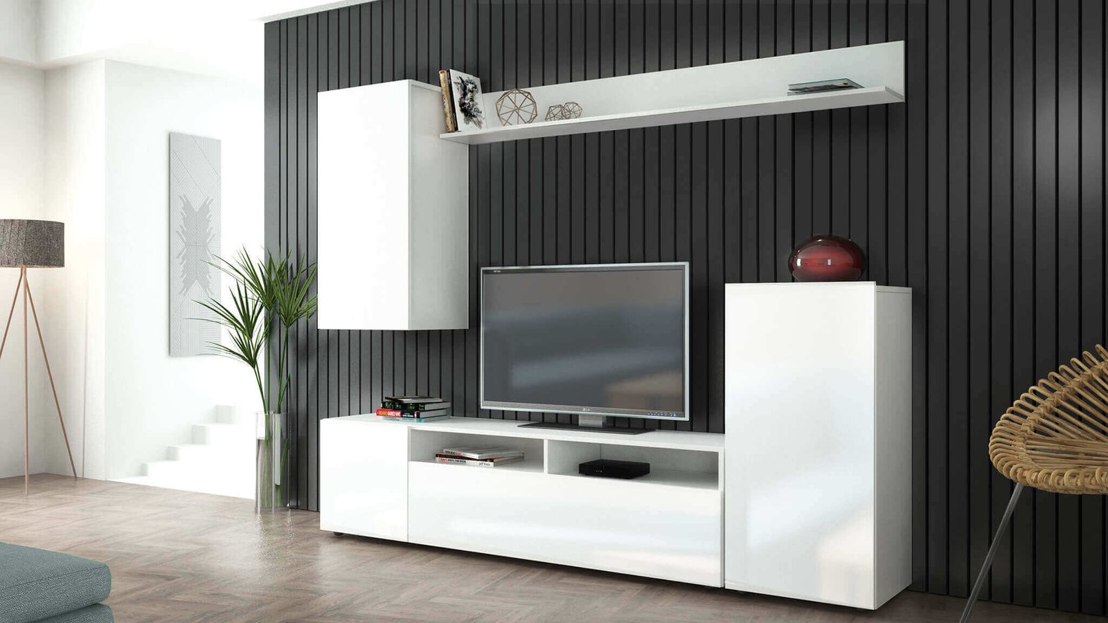 1405_MK801405_2.jpeg Parete Attrezzata per Soggiorno in Truciolare cm 210×36,5×170 – WALLACE