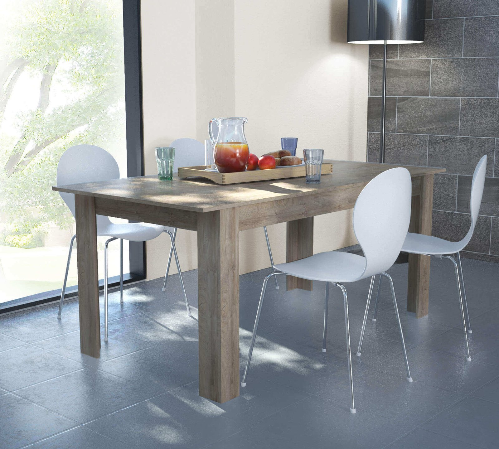 1422_MK801420_2.jpeg Tavolo da Pranzo Allungabile in Truciolare FSC cm 160-200×90 – ELI