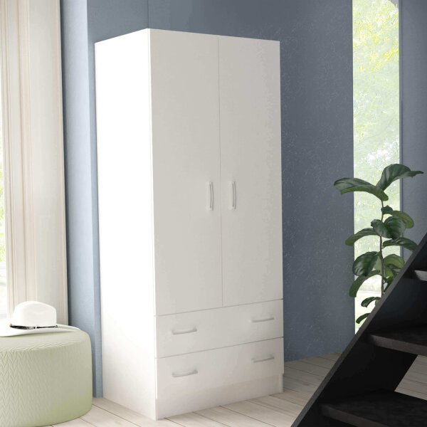Armadio due ante in Truciolare cm 77x50x180 – COLE
