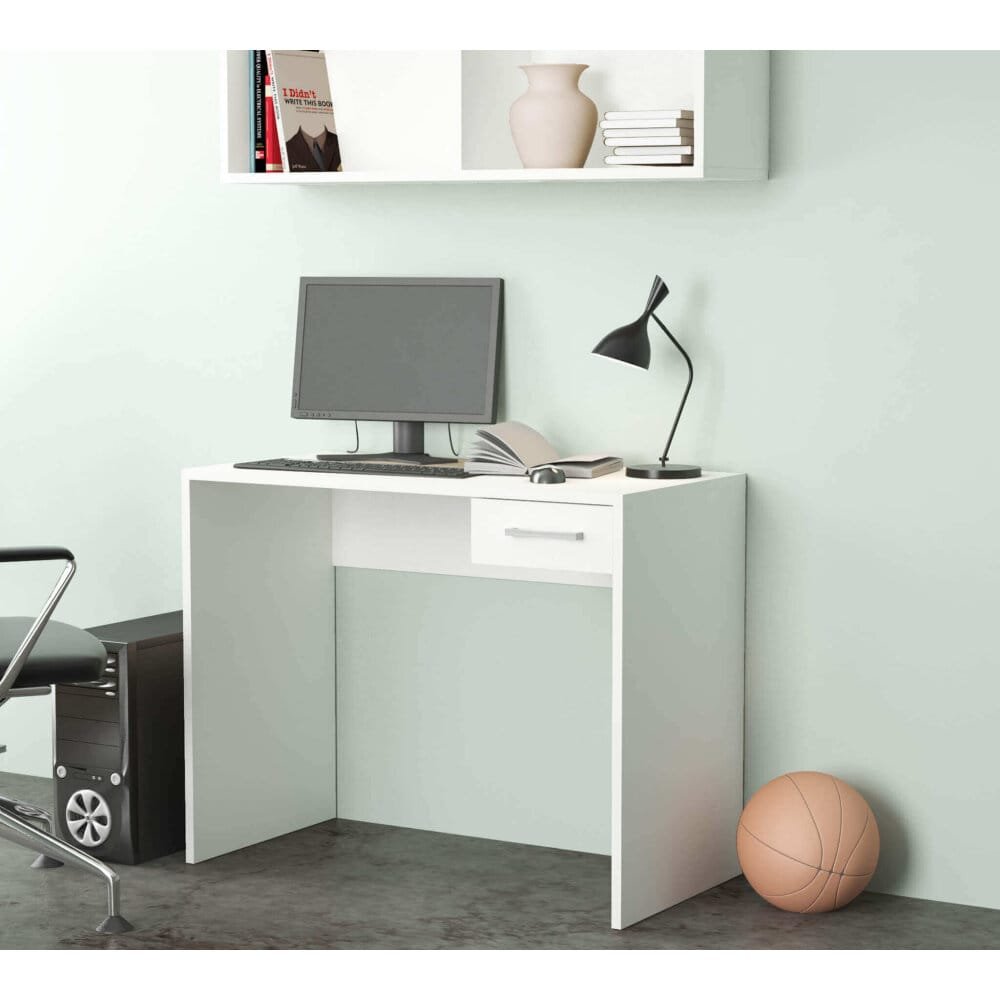 Scrivania Moderna con cassetto in Truciolare cm 90x74x45 – KELVIN
