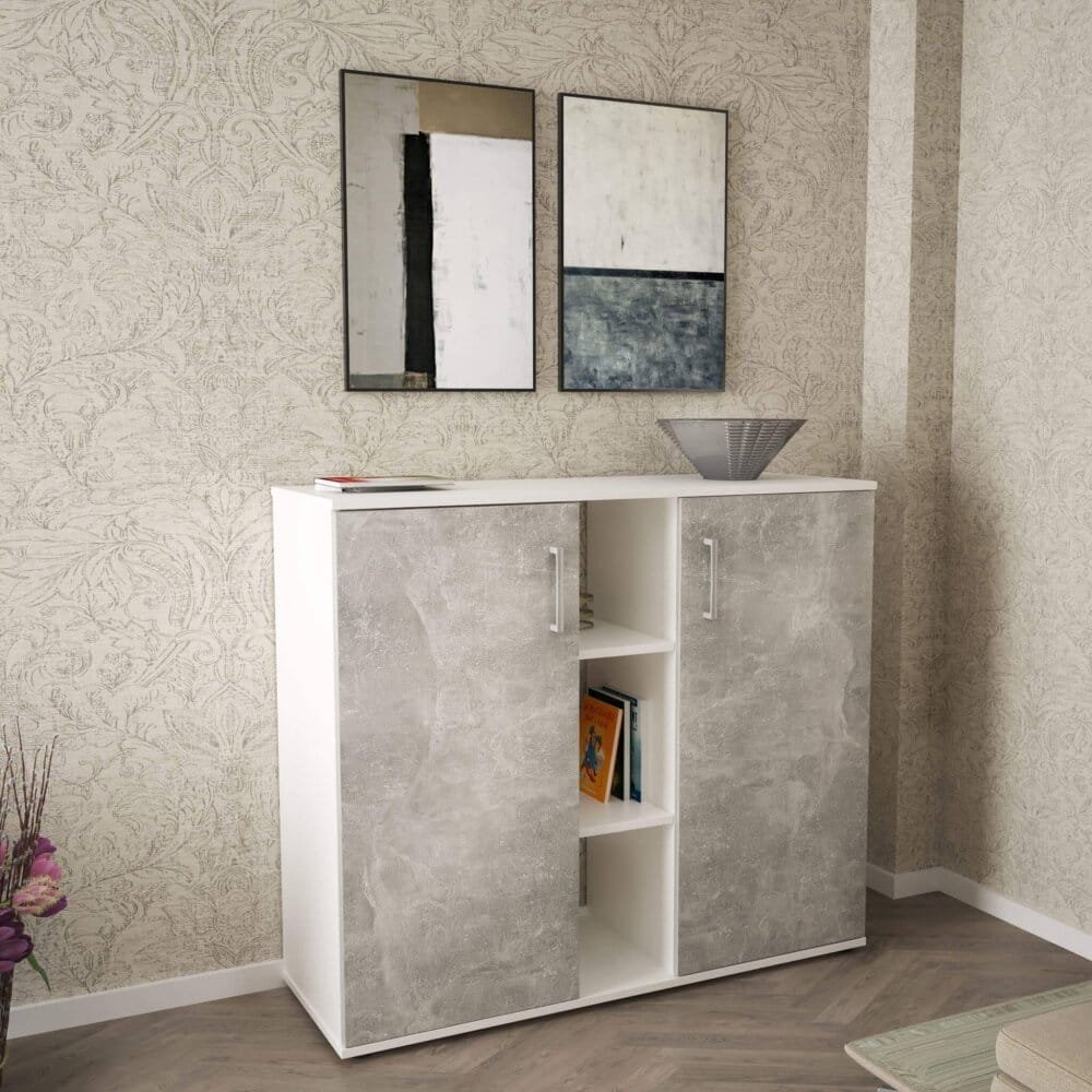Mobile Ingresso Moderno in Truciolare cm 102x35x87 – ZANDER