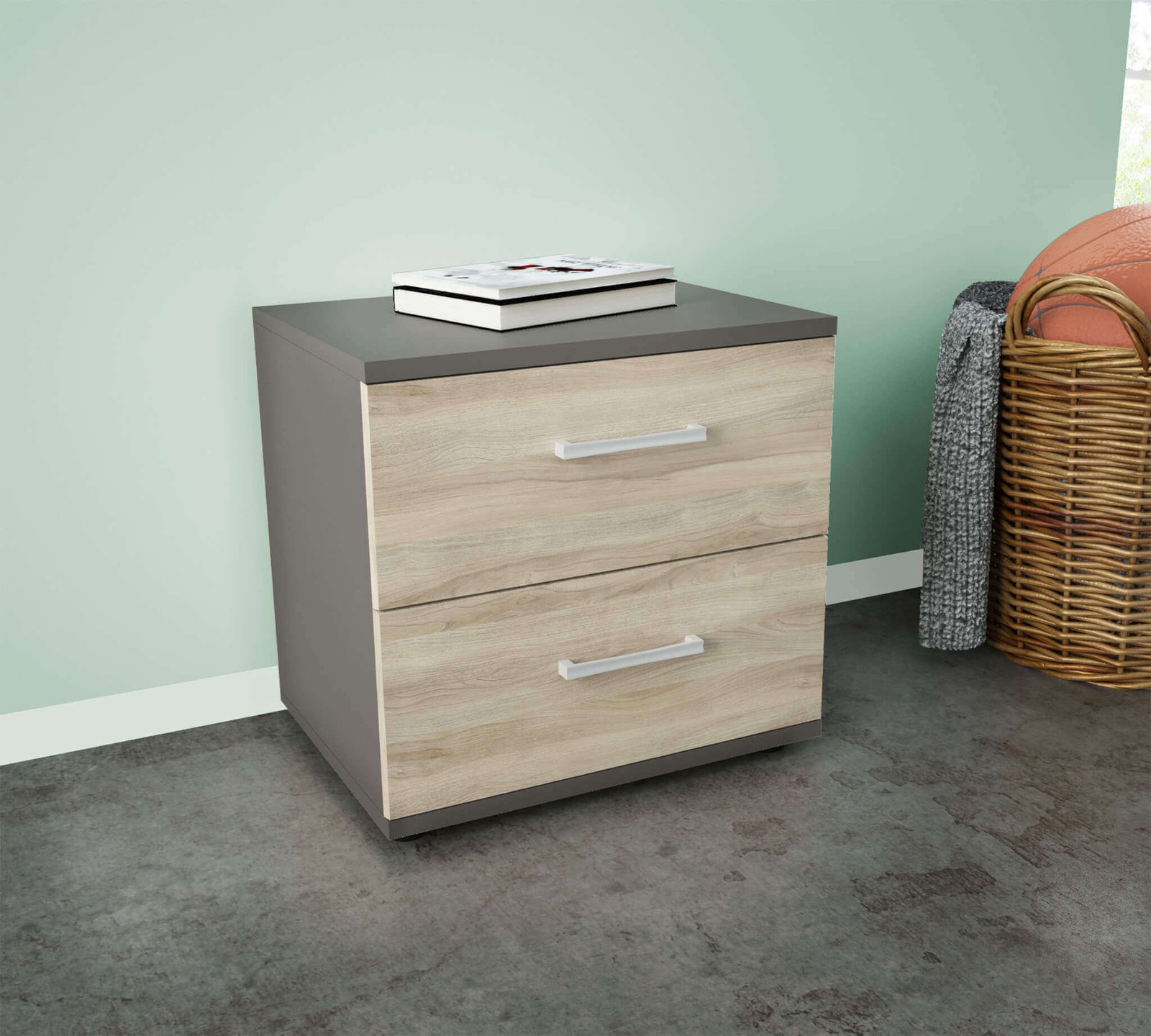 1504_MK801506_2.jpeg Comodino 2 cassetti Moderno in Truciolare cm 44,4x33x40 – SPIKE