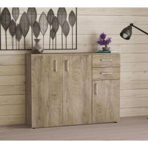 1510_MK801510_2.jpeg Madia Moderna con 2 cassetti e tre ante in Truciolare cm 120x35x93 – READ