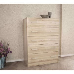 1521_MK801514_2.jpeg Cassettiera con 5 cassetti in Truciolare cm 80x45x111 – VANCE