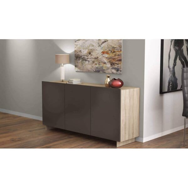 Madia Moderna 3 ante in Truciolare cm 150x40x76 – ABEL