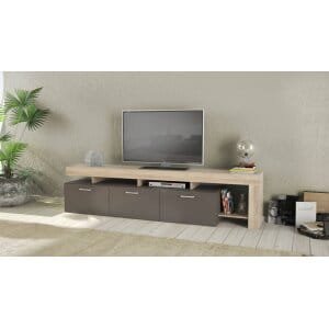 Porta tv di design con 3 cassetti in Truciolare cm 220x40x52 – WALDO