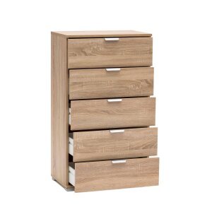 Cassettiera 5 cassetti in Truciolare cm 60x38x103 – CLIFF