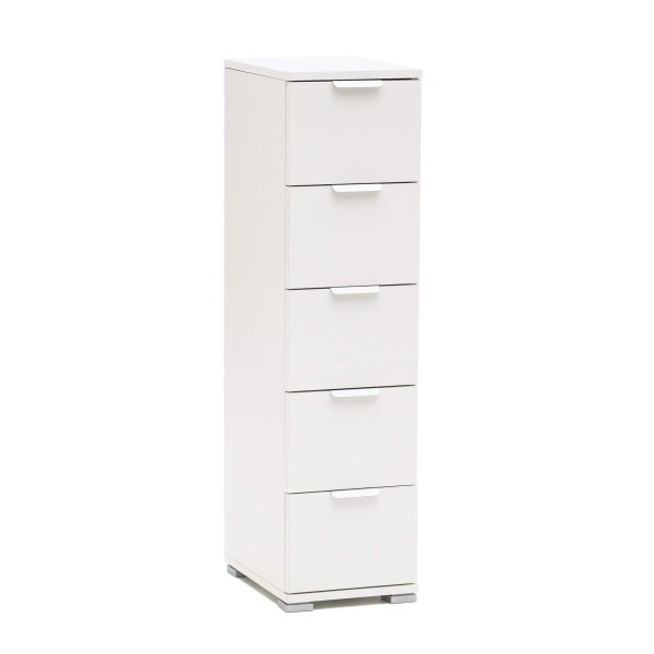Cassettiera 5 cassetti in Truciolare cm 27x38x103 – LANCELOT