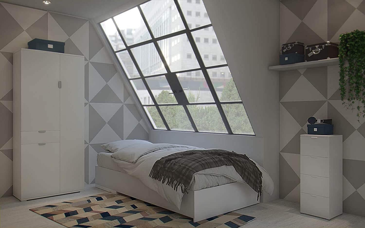 5045_MR805045_3.jpeg Armadio con 3 ante e un cassetto in Truciolare cm 75x38x174 – KADEN