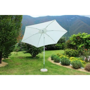 Ombrellone da Giardino Rotondo 3 palo centrale in alluminio,poliestere – MUTE