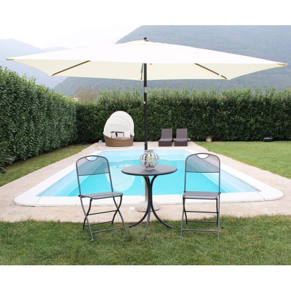 Ombrellone da Giardino 2×3 palo centrale in alluminio,poliestere – MUTE