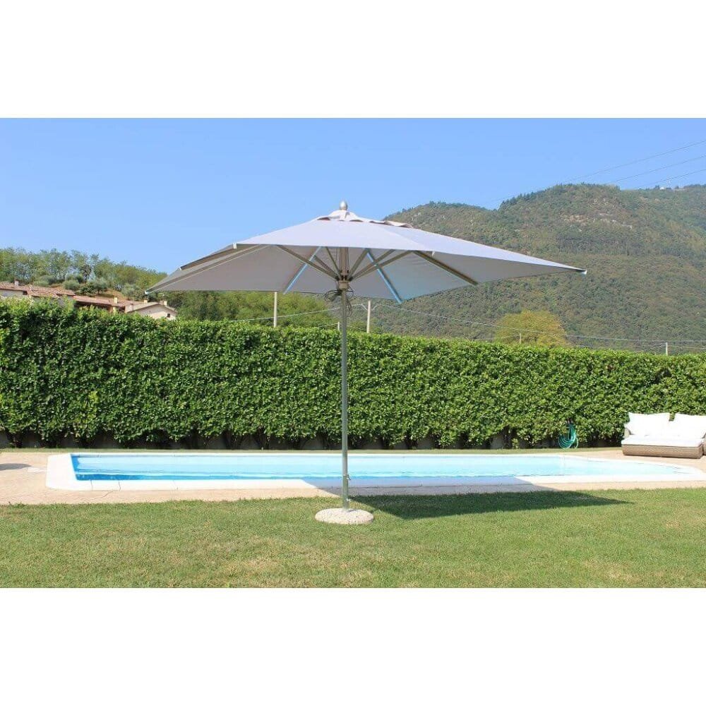 Ombrellone da Giardino 3×3 palo centrale in alluminio,poliestere – DAVIE