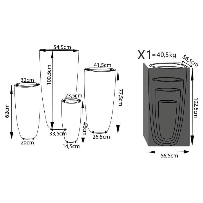 1001-BEIG_VA801001-MRNE_4.jpeg Set di 4 vasi da Giardino in Fibra di argilla cm 54x54x101 – DERRICK
