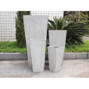 1001-BEIG_VA801002-BEIG_2.jpeg Set di 4 vasi da Giardino in Fibra di argilla cm 54x54x101 – DERRICK