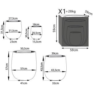 1006-BEIG_VA801006-BEIG_3.jpeg Set di 4 vasi in Fibra sintetica cm 57x57x57 – BENJY