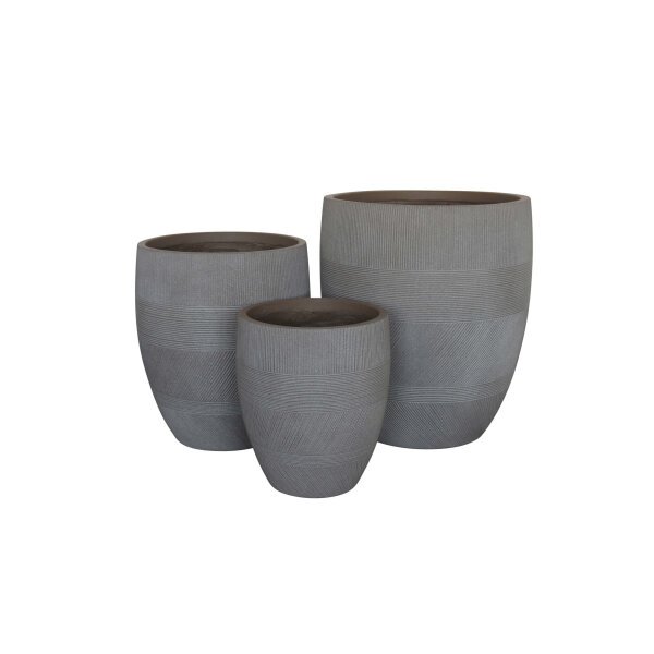 Set di 3 vasi in Fibra sintetica cm 27x27x32 – MARSHALL
