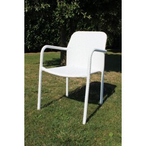 Poltrona da Giardino in Wicker,Acciaio cm 55×59,5×84 – AXEL