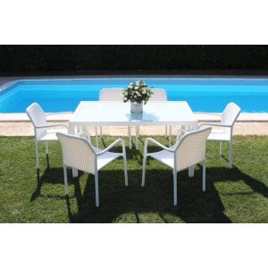 Poltrona da Giardino in Wicker,Acciaio cm 55×59,5×84 – AXEL