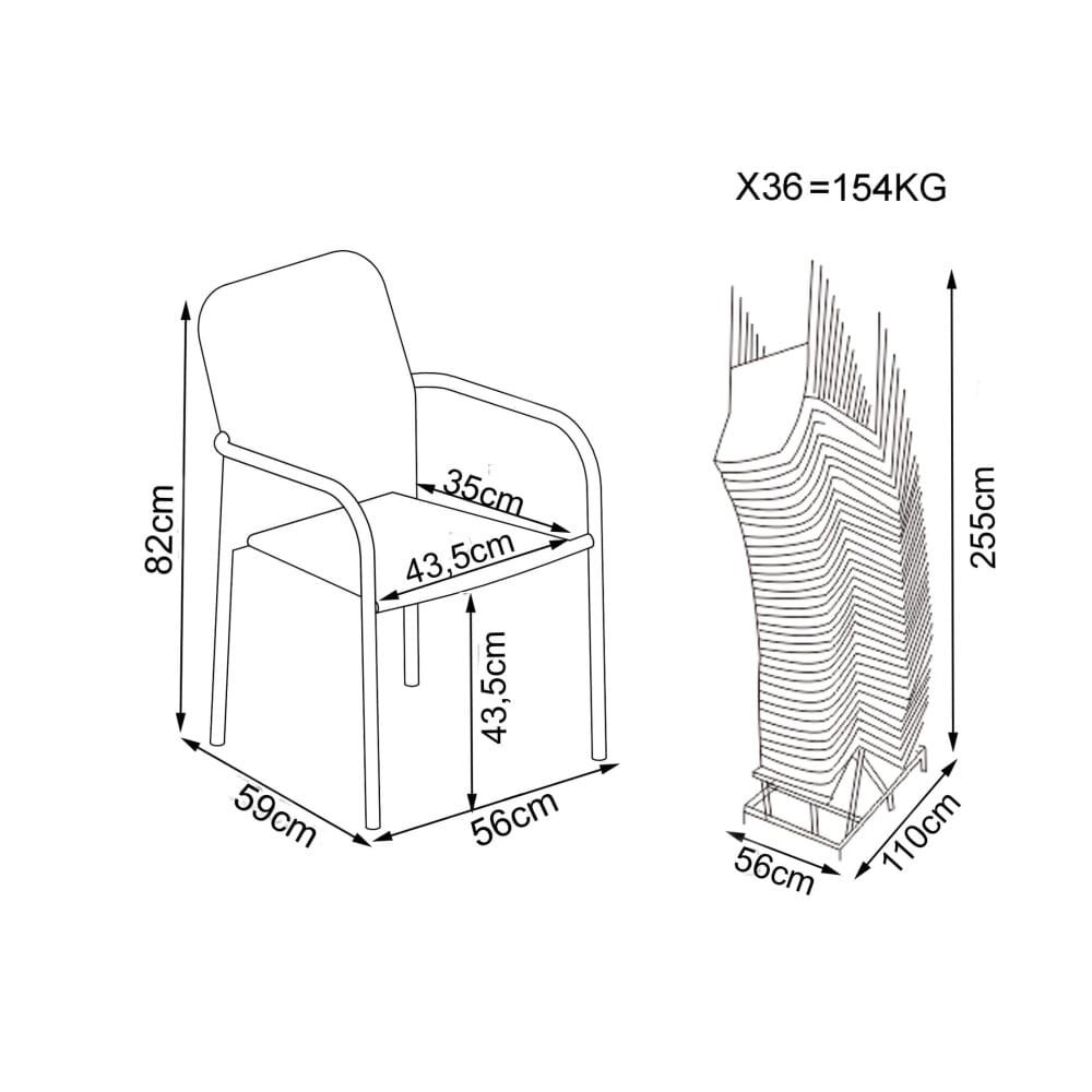 Poltrona da Giardino in Wicker,Acciaio cm 55×59,5×84 – AXEL