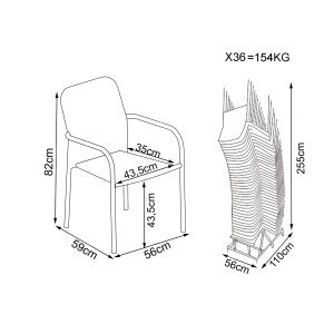 Poltrona da Giardino in Wicker,Acciaio cm 55×59,5×84 – AXEL