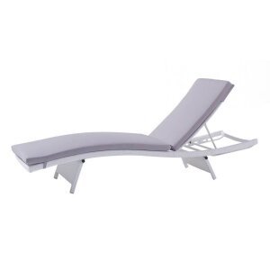 Lettino prendisole con cuscino in Wicker,Alluminio cm 206x67x32 – ELLISI