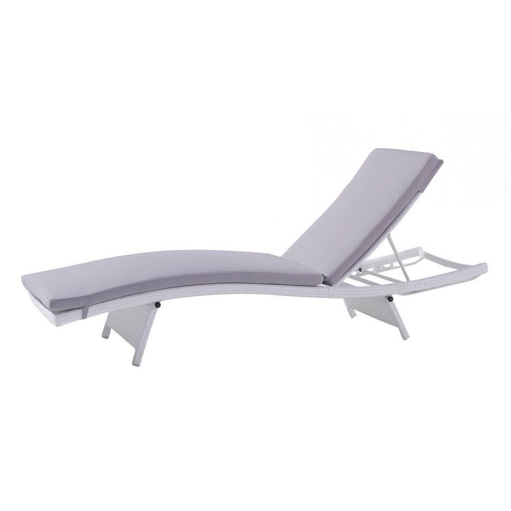 Lettino prendisole con cuscino in Wicker,Alluminio cm 206x67x32 – ELLISI