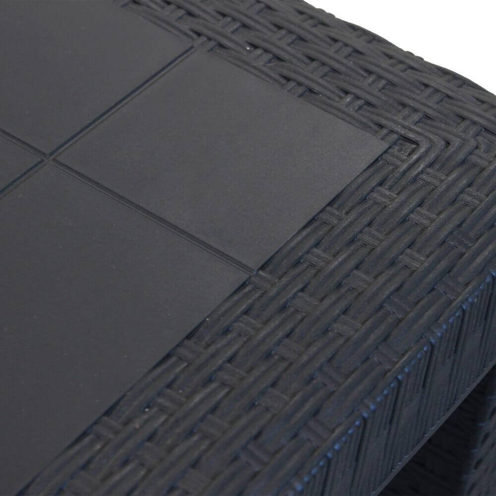 Tavolo da Giardino Quadrato in wicker cm 80×80 – WADE