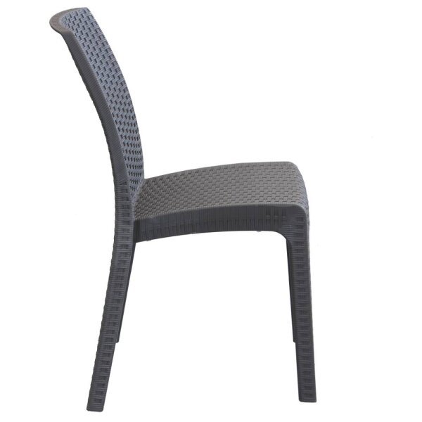 Sedia da Giardino Impilabile in Wicker cm 47x59x86 – VIRGINIA