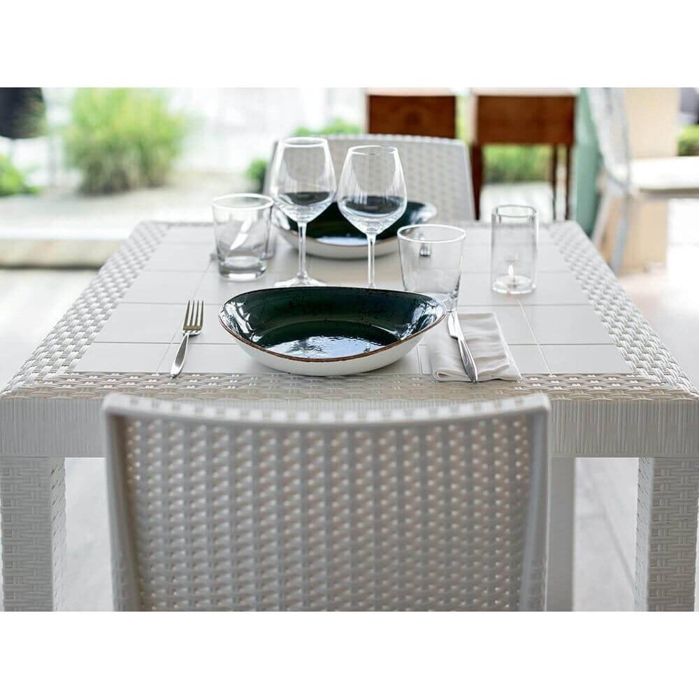 Poltrona da Giardino Impilabile in Wicker cm 57x59x86 – VIRGINIA