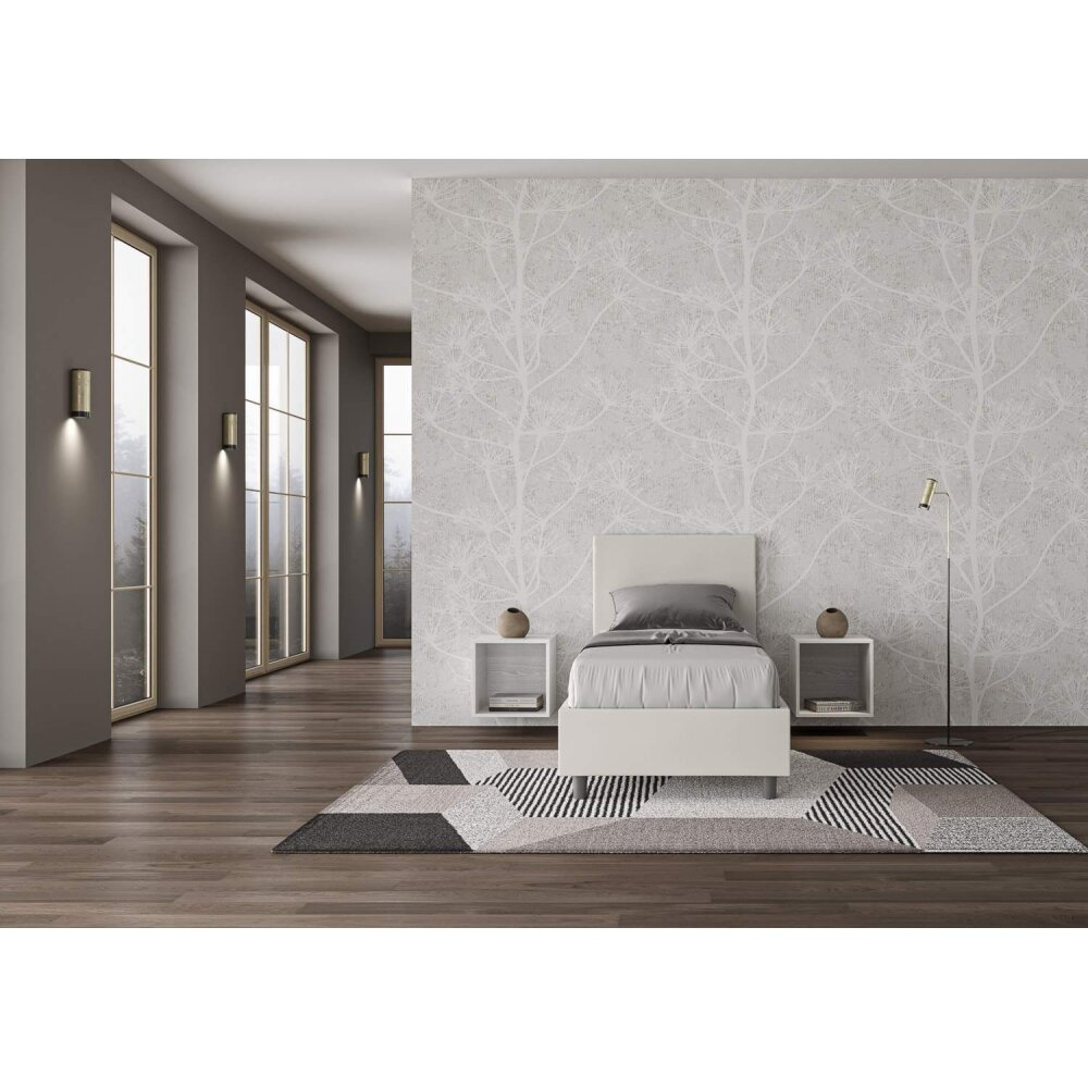 Letto Singolo rivestito in Similpelle – ADELE