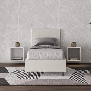 Letto Singolo rivestito in Similpelle – ADELE