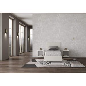 Letto Singolo rivestito in Similpelle – ADELE