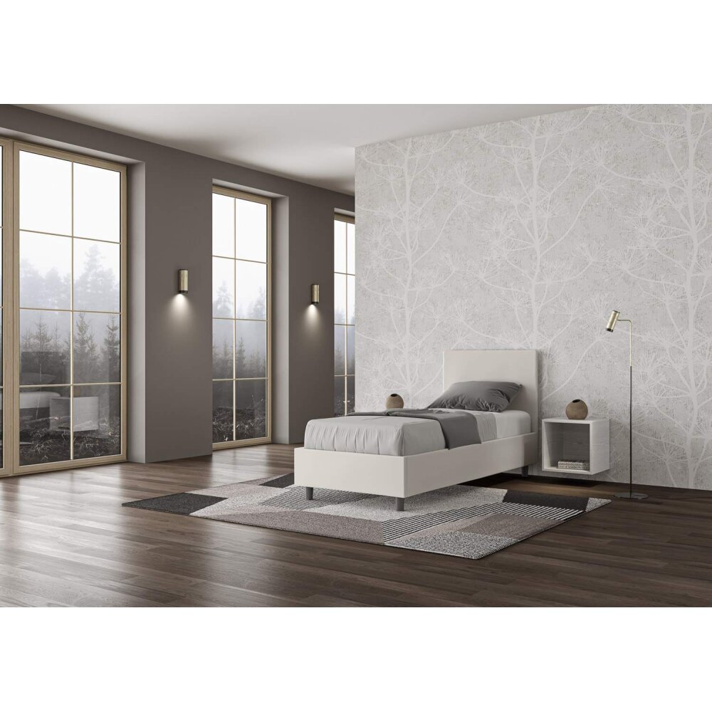 Letto Singolo rivestito in Similpelle – ADELE