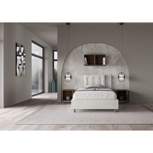 Letto una piazza e mezza rivestito in Similpelle – ANNALISA