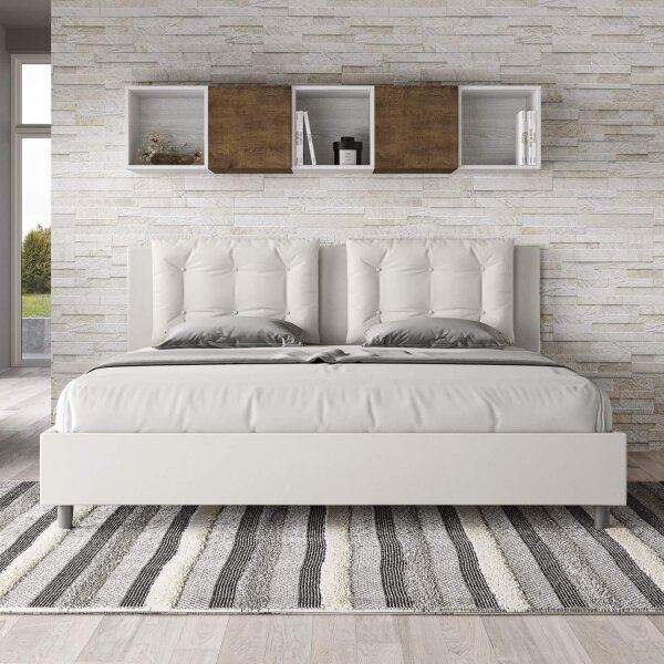 Letto Matrimoniale King size rivestito in Similpelle – ANNALISA