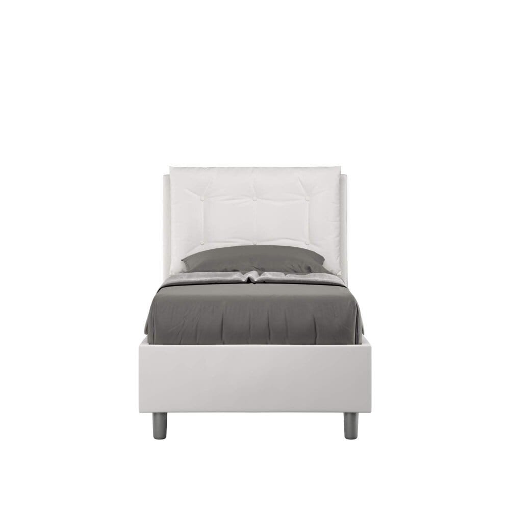 Letto Singolo rivestito in Similpelle – ANNALISA