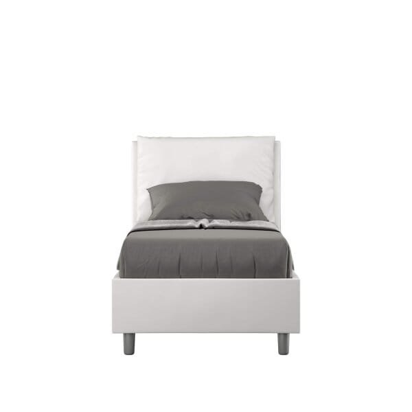 Letto Singolo rivestito in Similpelle – ANTEA