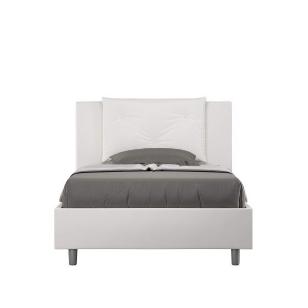 Letto una piazza e mezza rivestito in Similpelle – APPIA