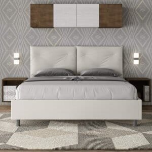Letto Matrimoniale rivestito in Similpelle – APPIA