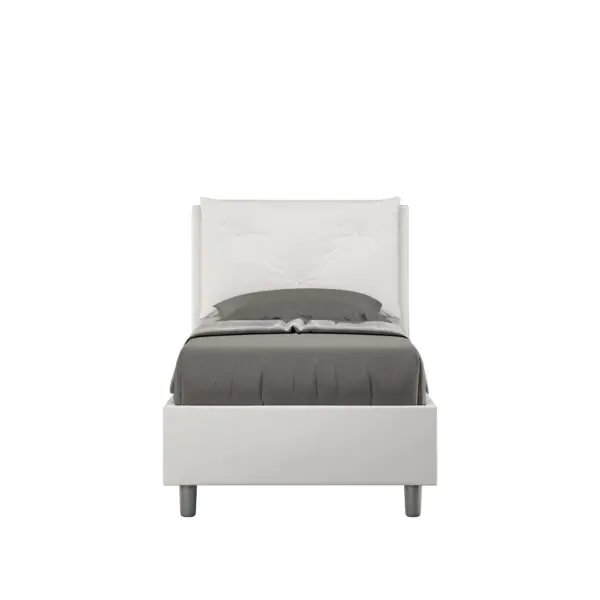 Letto Singolo rivestito in Similpelle – APPIA
