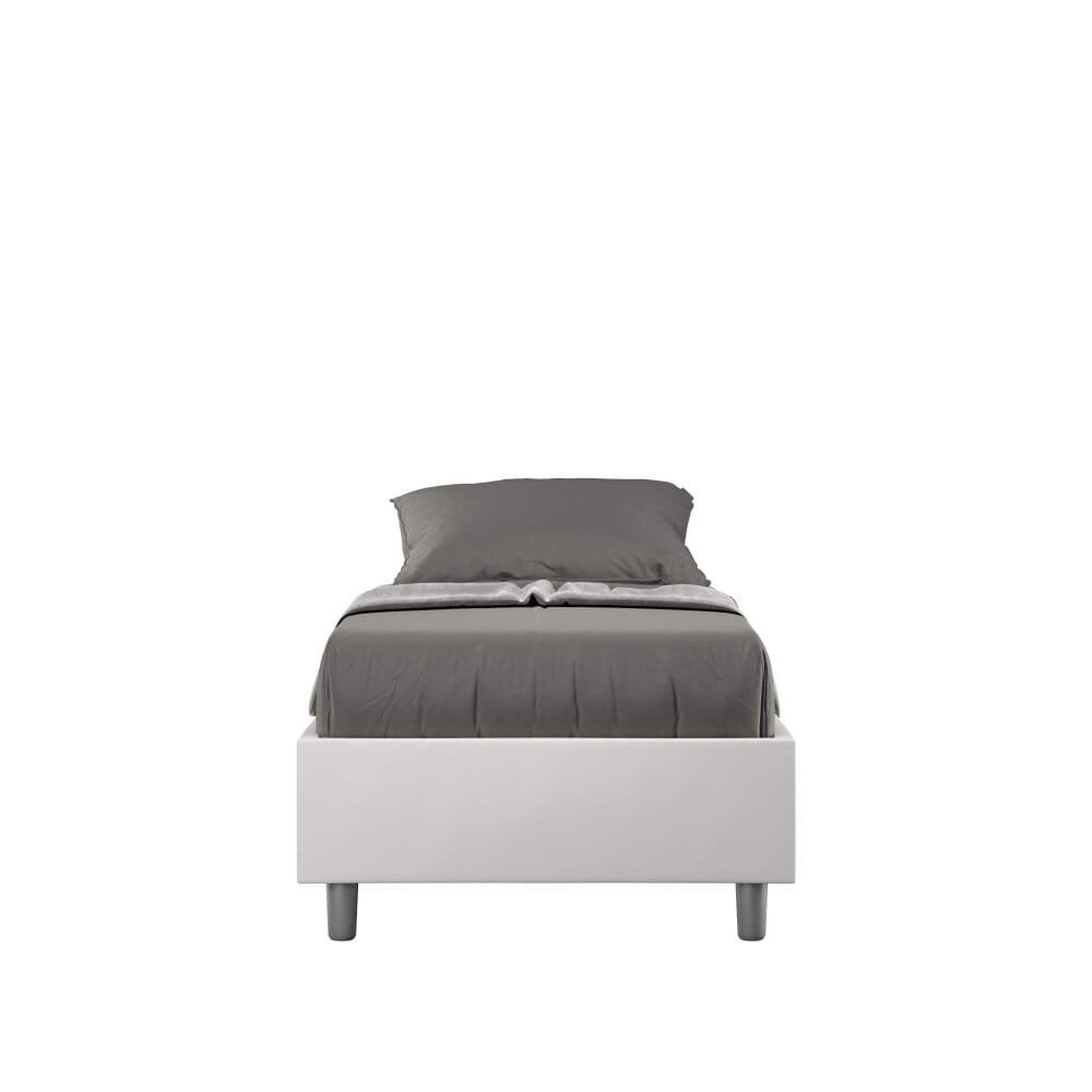 Letto Singolo rivestito in Similpelle – AZELIA