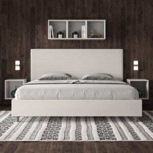 Letto Matrimoniale King size rivestito in Similpelle – FOCUS