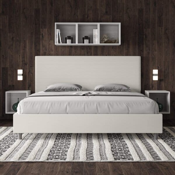 Letto Matrimoniale King size rivestito in Similpelle – FOCUS